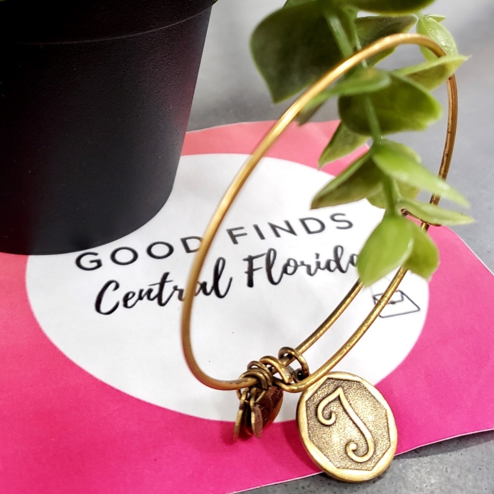 Alex and Ani "J Letter" Charm Bracelet